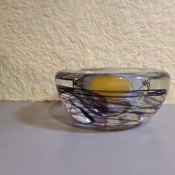Kosta Boda BLOWN GLASS CANDLE HOLDER - Picture 5 of 9
